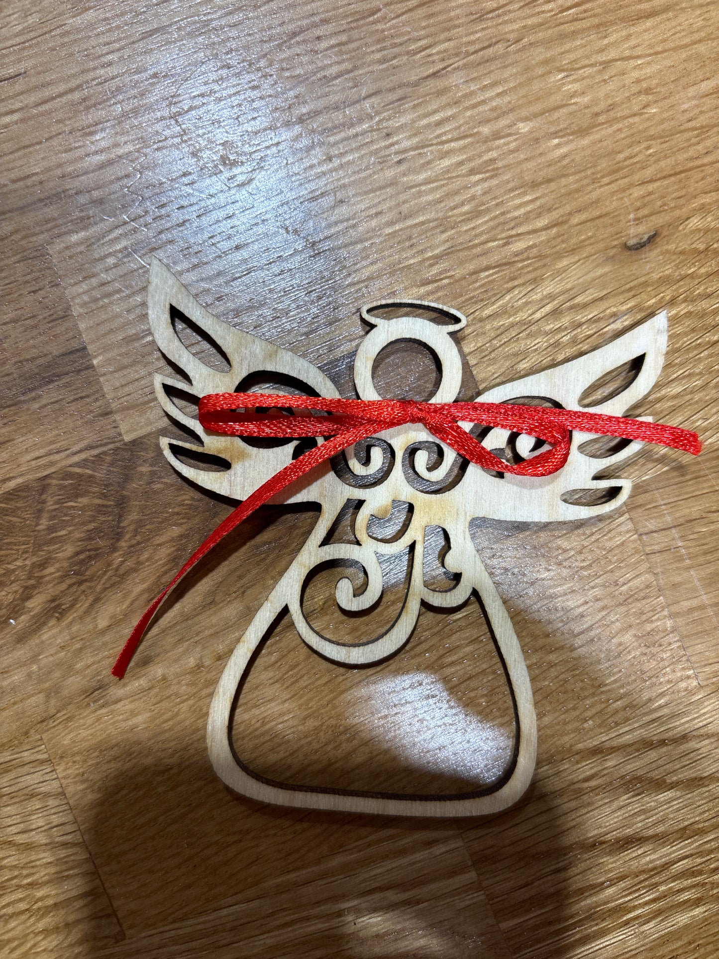 Angel cut out ornament