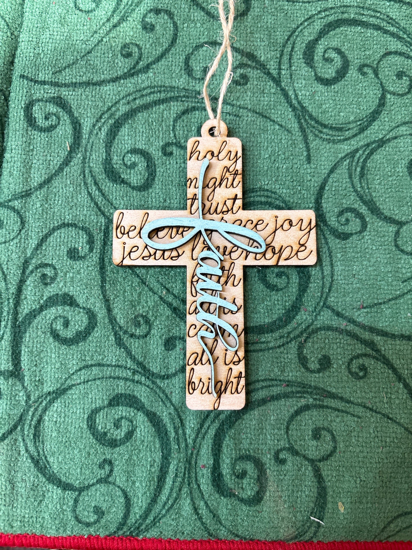 Faith Words Cross