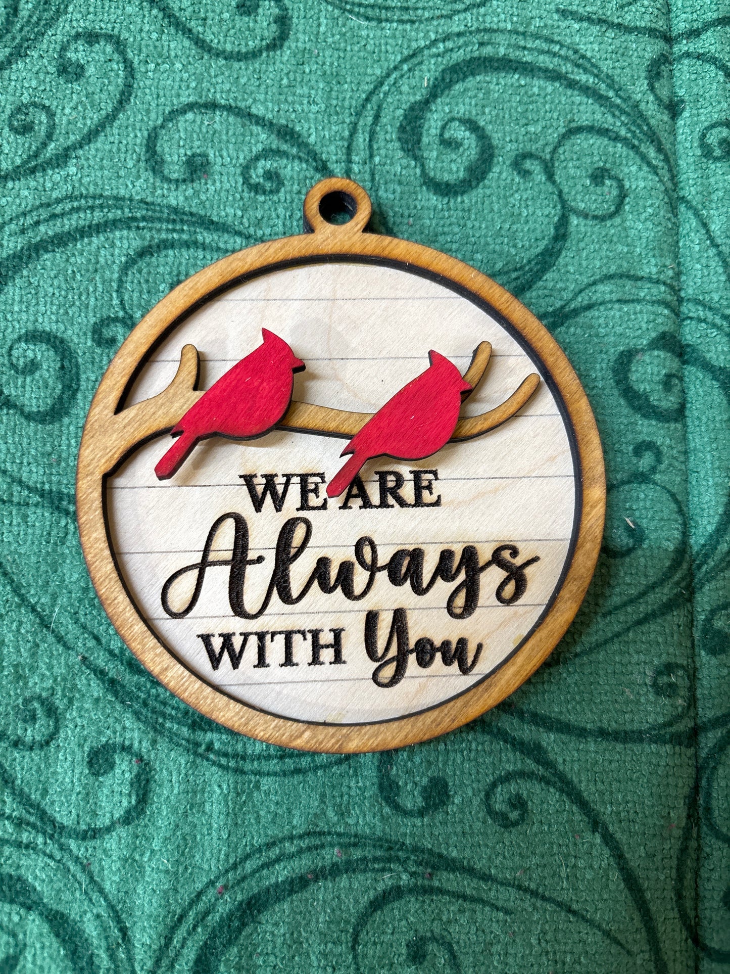 We are Always with You Large Branch Cardinal