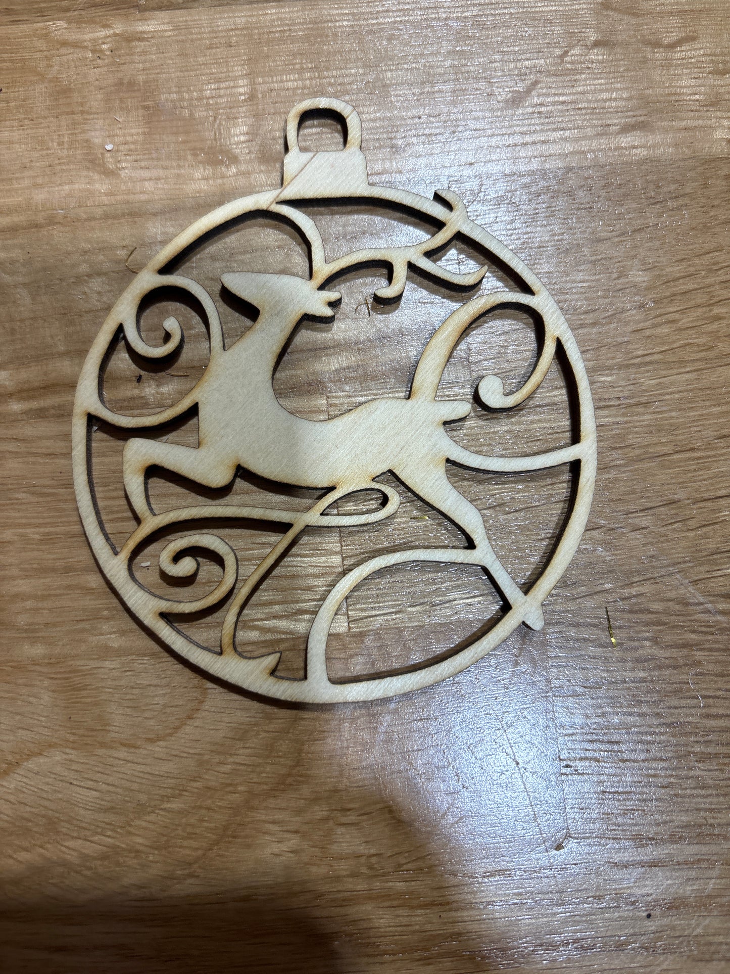 Scroll Deer Ornament