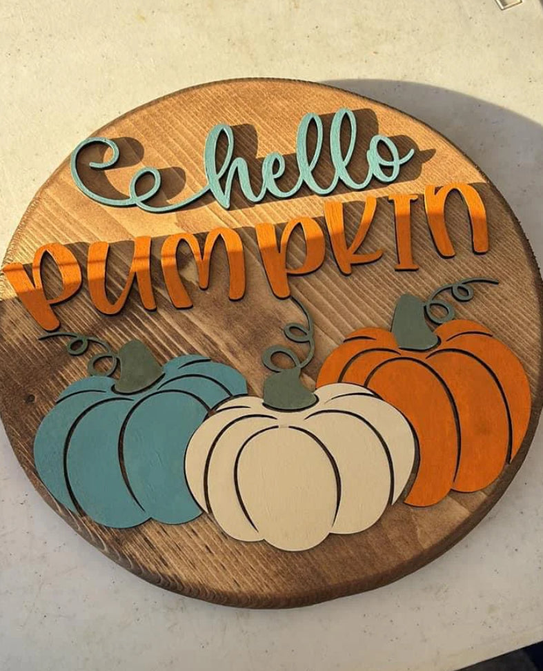 Hello Pumpkin Sign