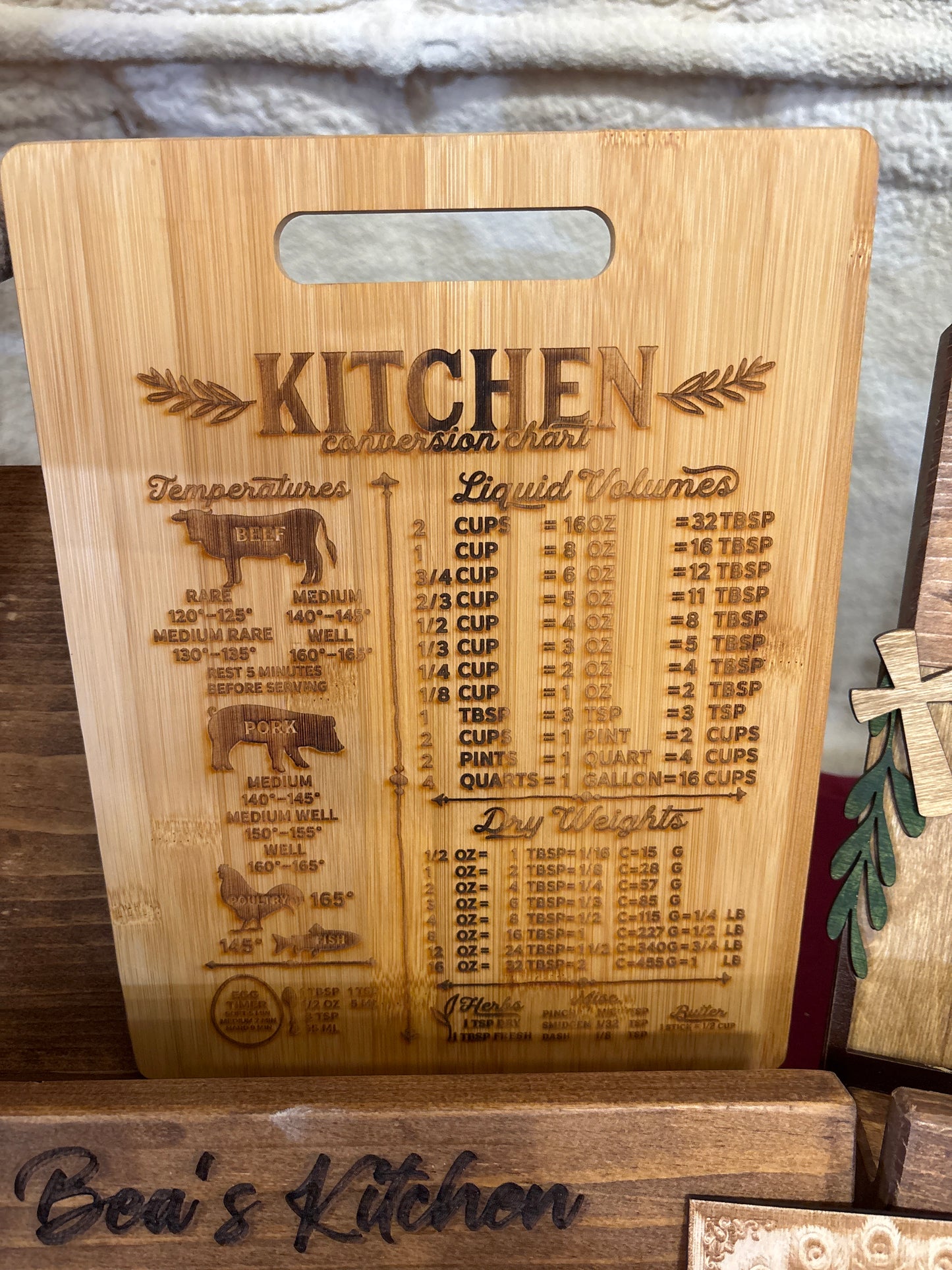 Bamboo Board with Measurements