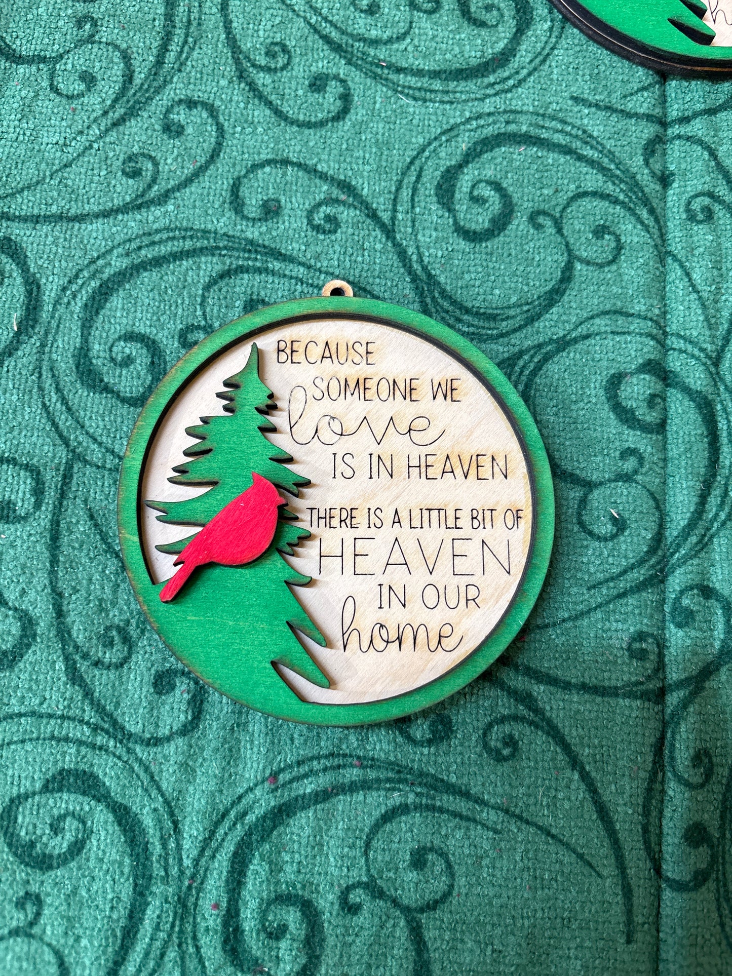 Cardinal on Pine Tree v1