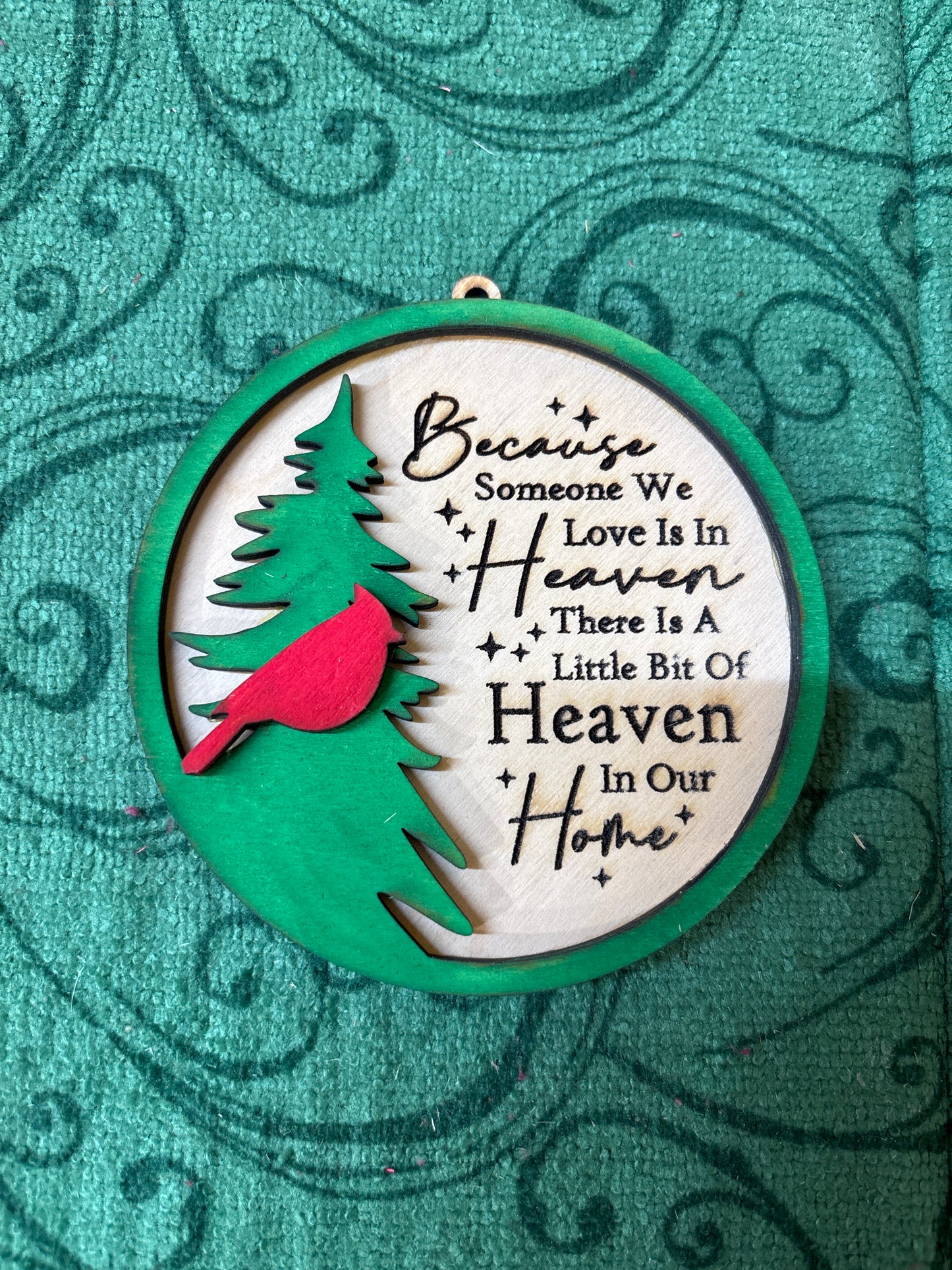 Cardinal on Pine Tree v2