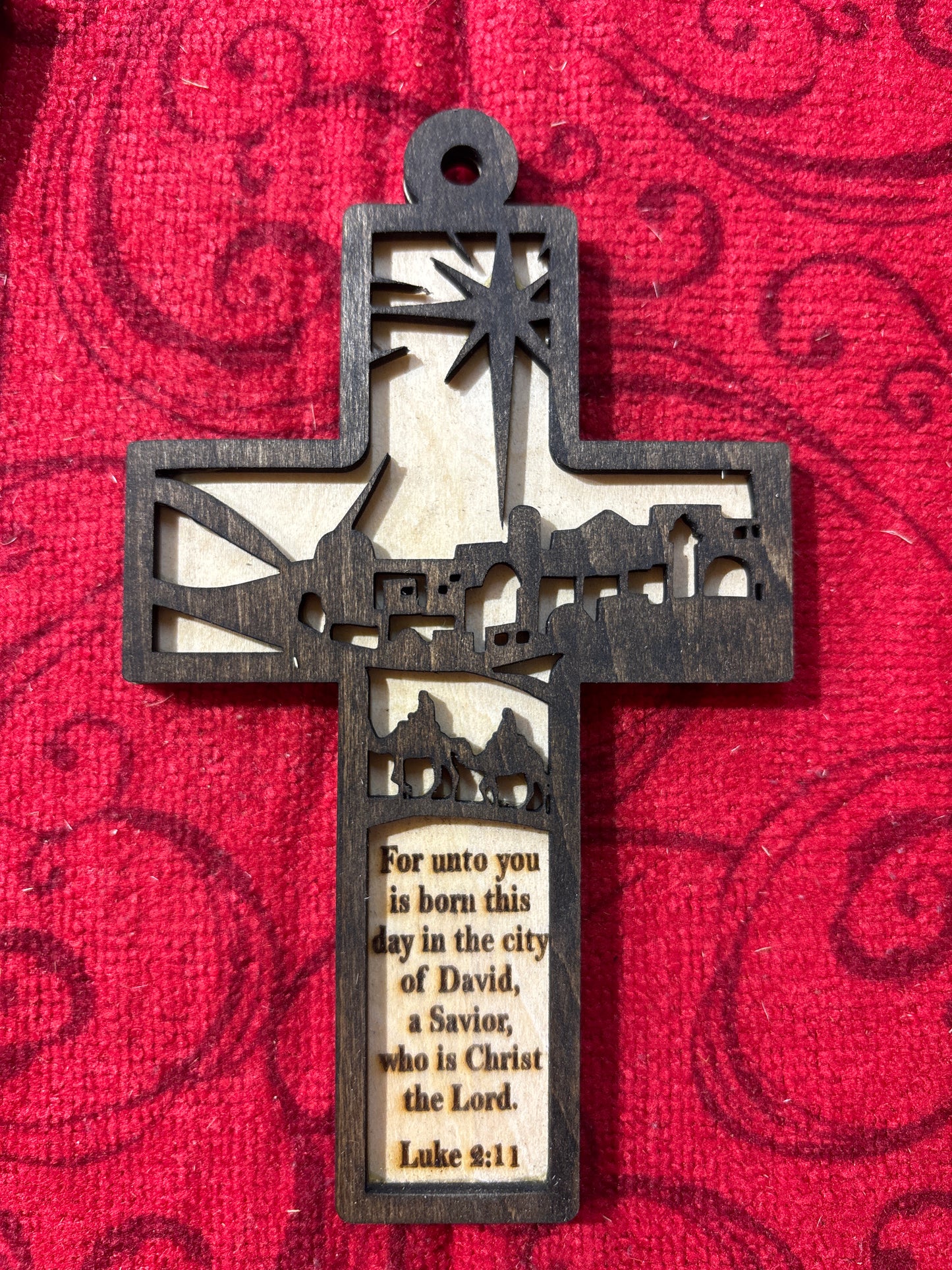 Luke 2:11 Version 2 Cross