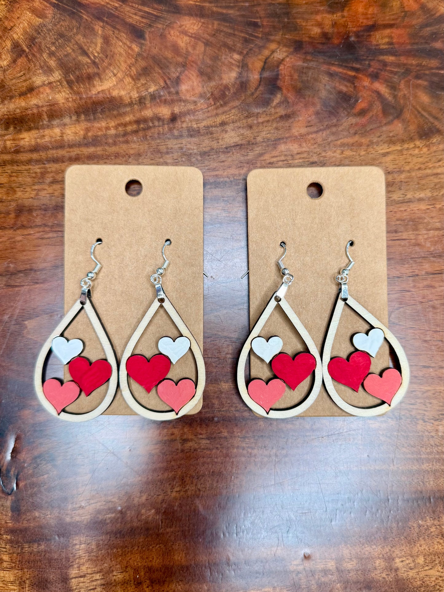 Valentine's Heart Hollow Earrings
