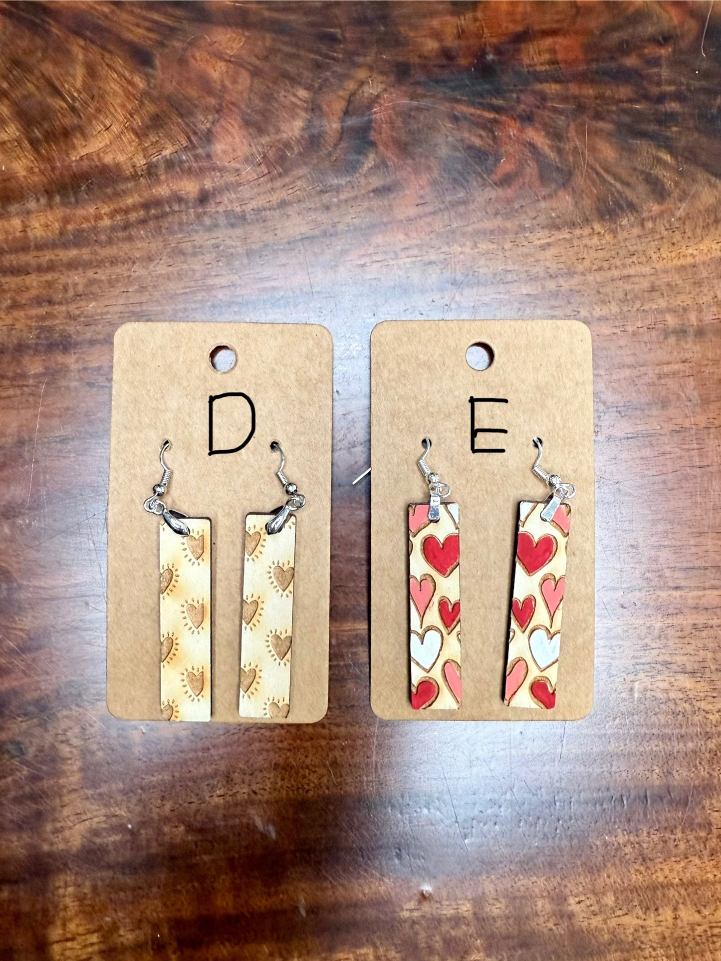 Valentine's Rectangle Earrings