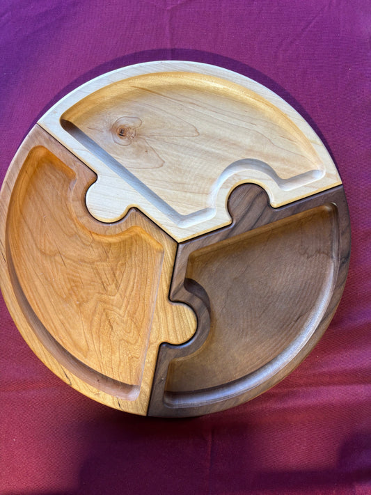 Round Puzzle Piece Trays