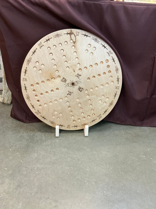 Round game board