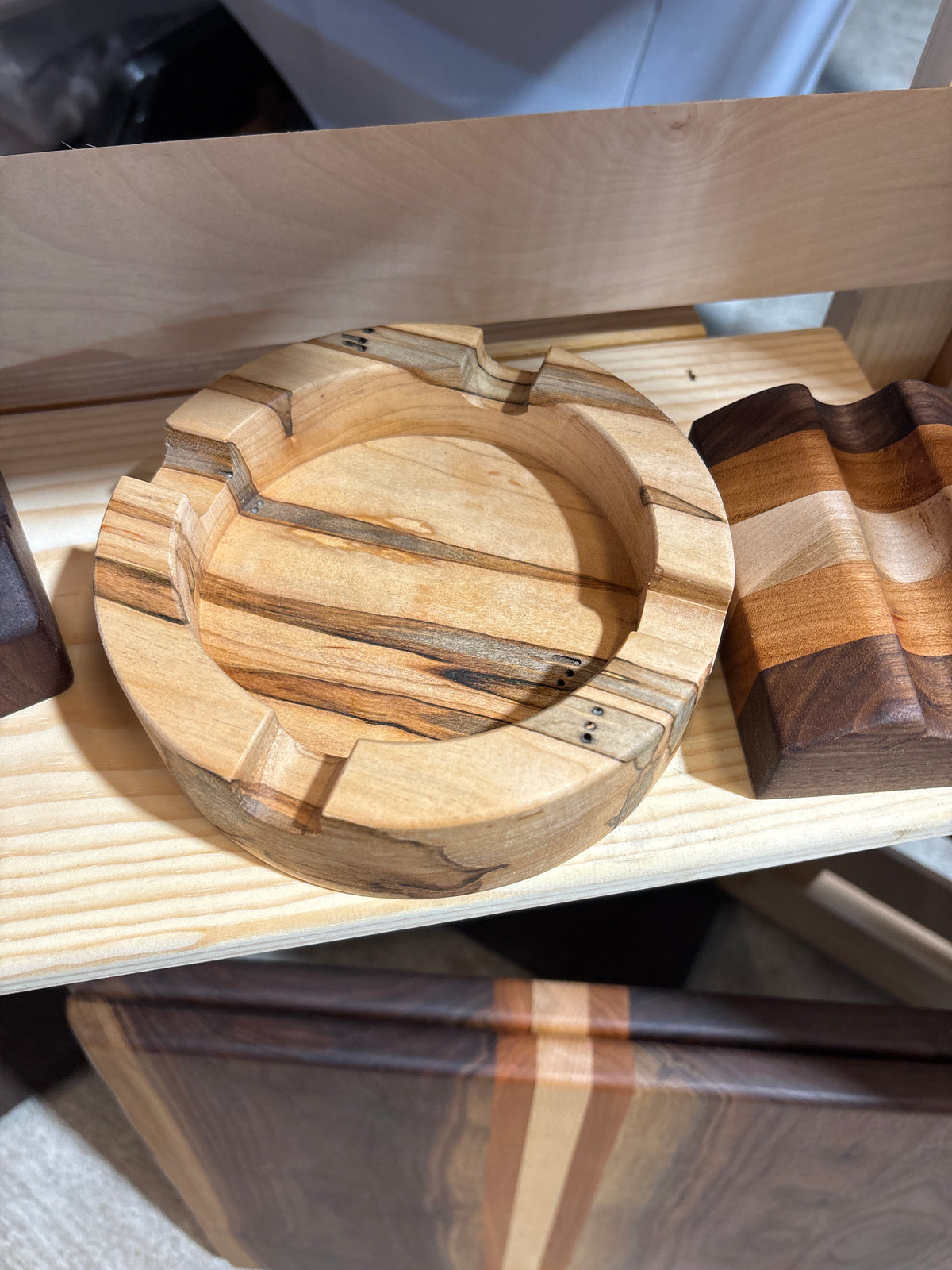 Cigar Ash Tray Maple