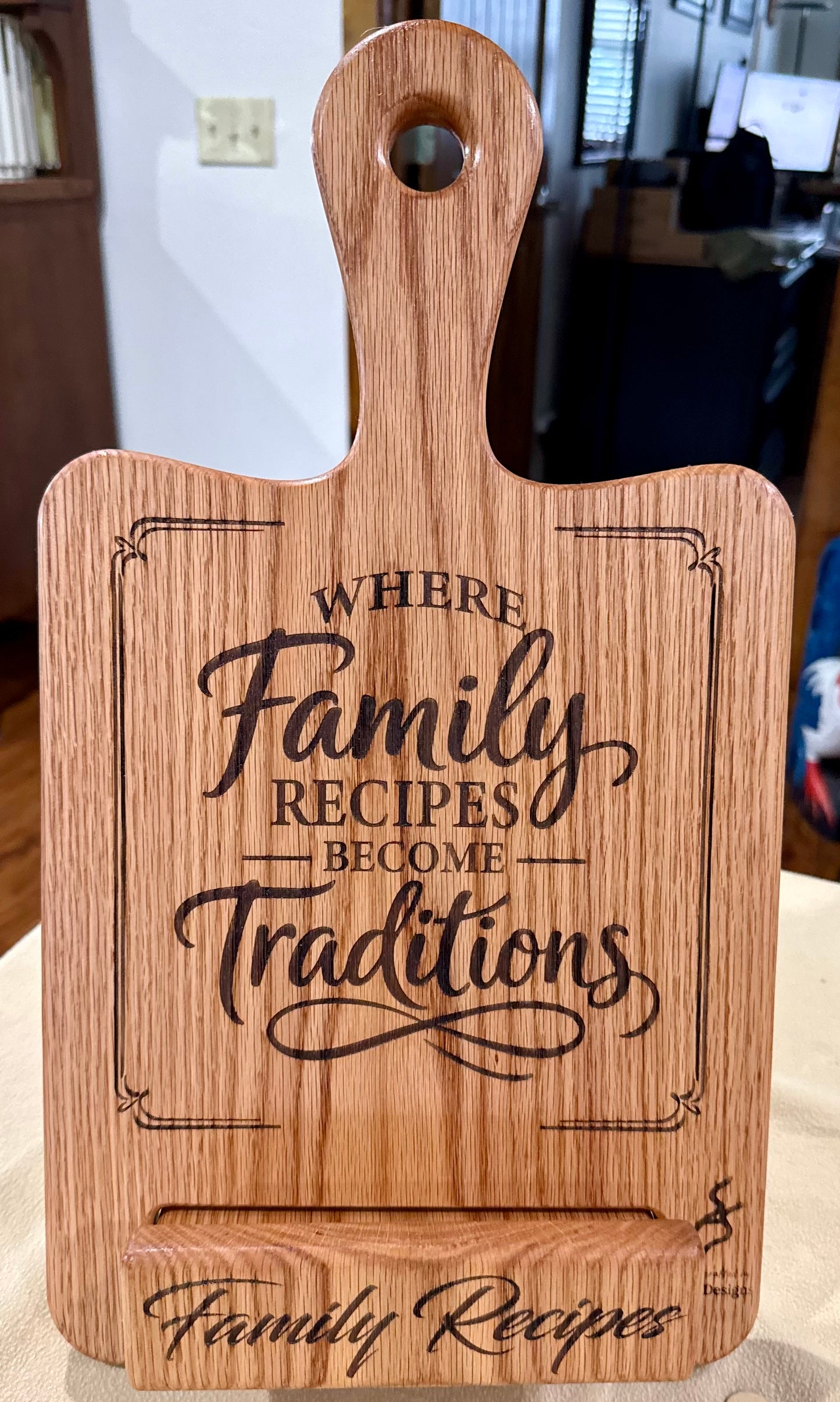 Oak Recipe Book Holders 18"x10"